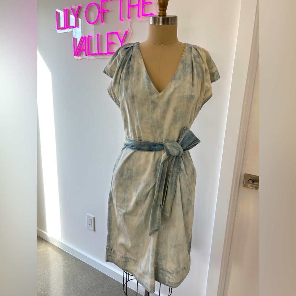 Rebecca Taylor Acid Washed Denim Dress